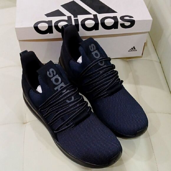 Adidas Black Sneakers Modern Knit Design - Picture 1 of 5